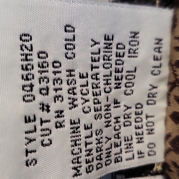 AGB Sleeveless Back Zip Gold & Brown Top - Size 12 - Picture 7 of 11